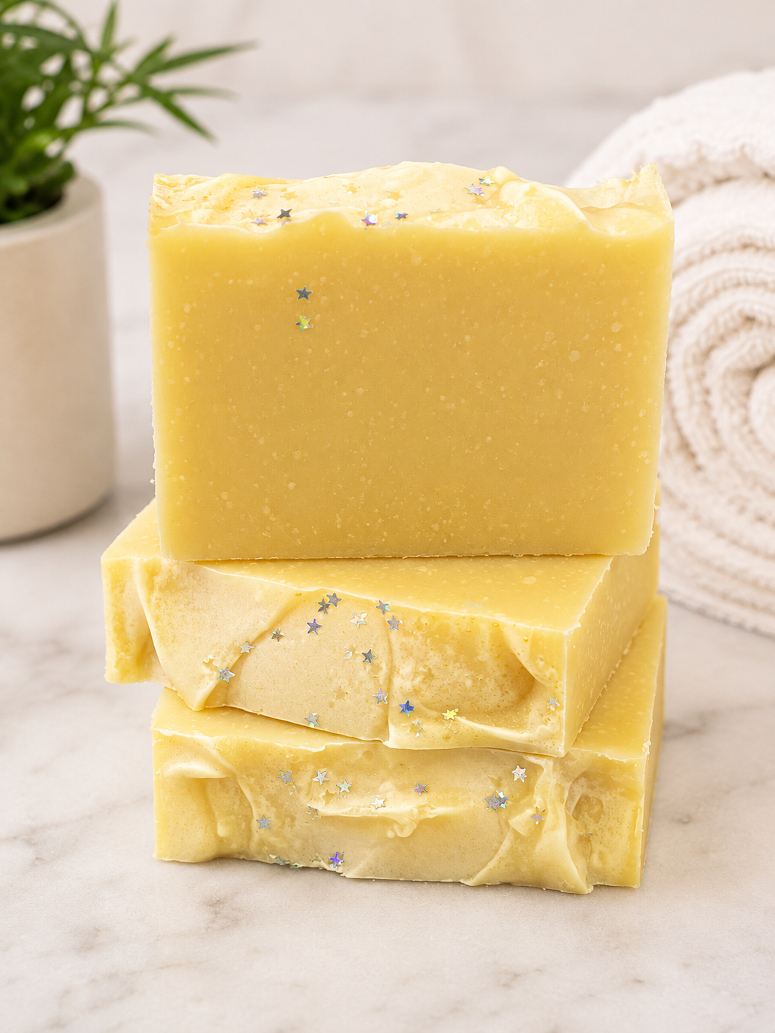 Snowflake and Citrus Goat Milk Soap |Pre-Orders Only| 4oz