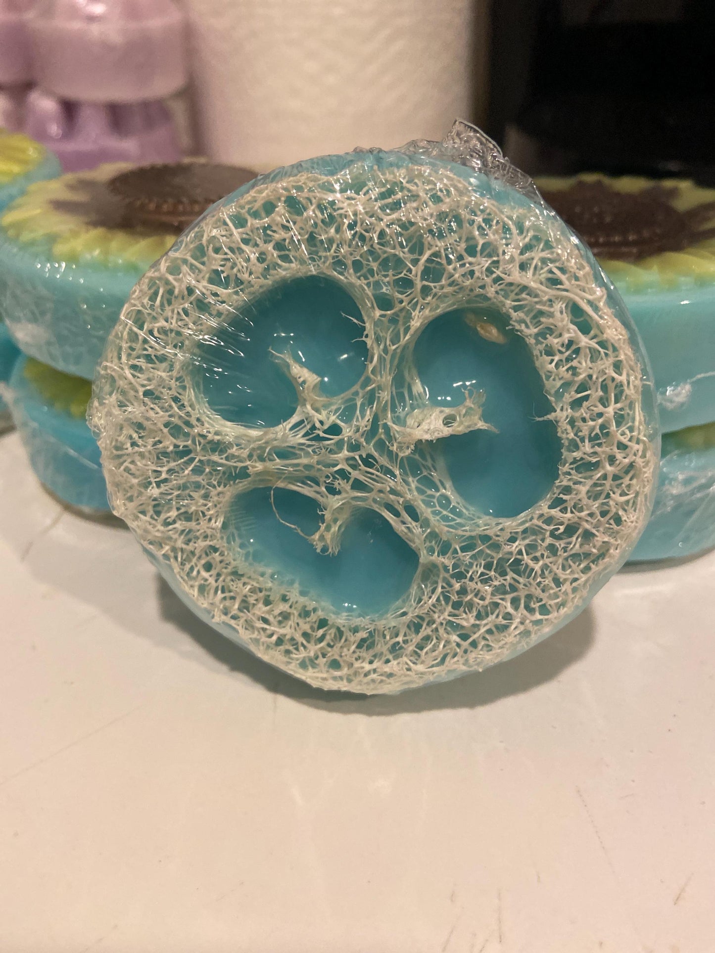 Grand Wishes Sunflower Luffa Goat Milk Soap | Fruity Floral Bath Bar