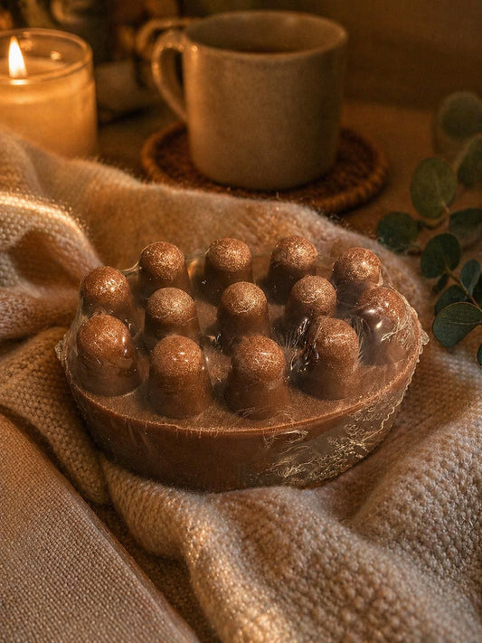 Lavender Vanilla Goat Milk Massage Soap Bar | Nourishing Spa Bath Scrub