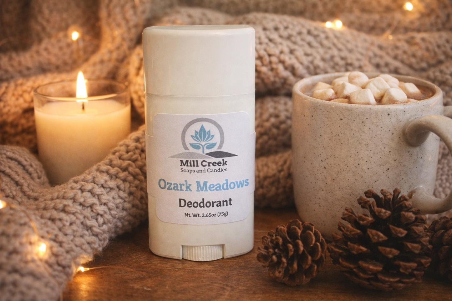 Natural Deodorant Stick – Coconut Oil, Shea Butter, Zinc Ricinoleate