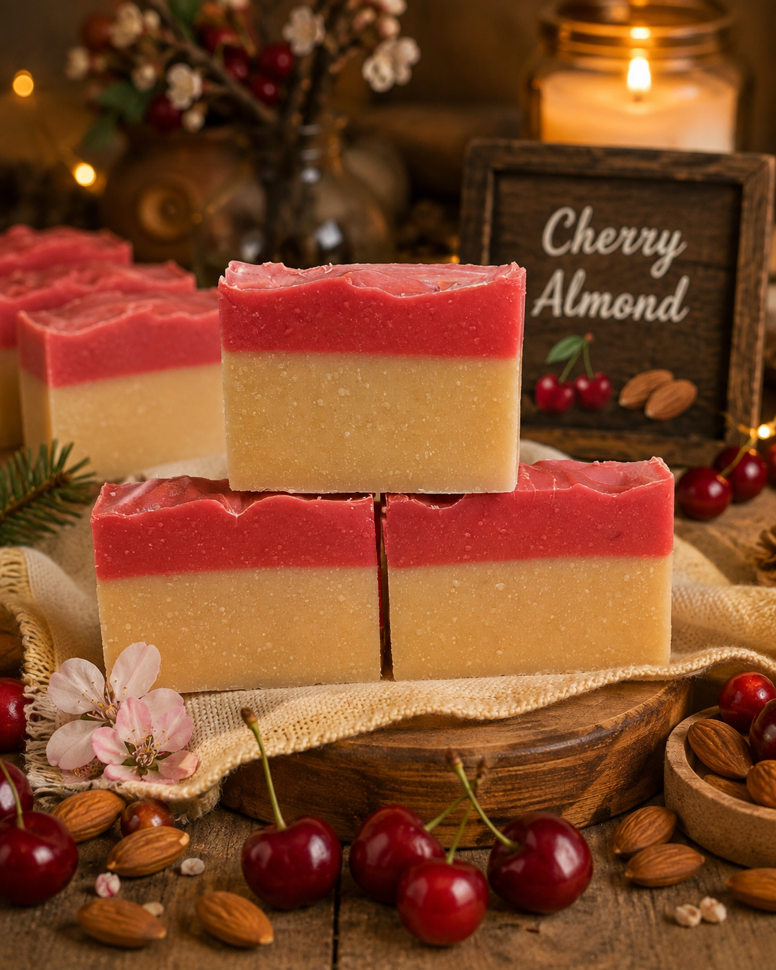 Cherry Almond Goat Milk Soap | Pre-Orders Only | 4oz