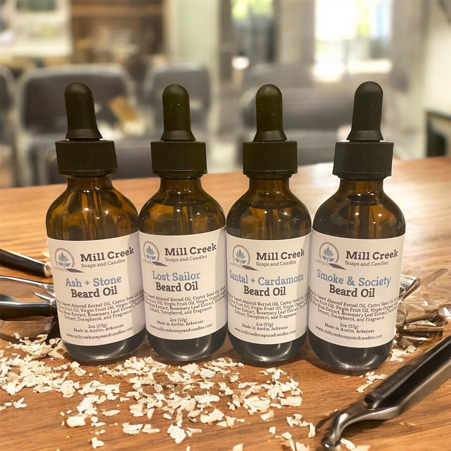 2oz Scented Beard Oil: Natural Oils, Softens & Shines