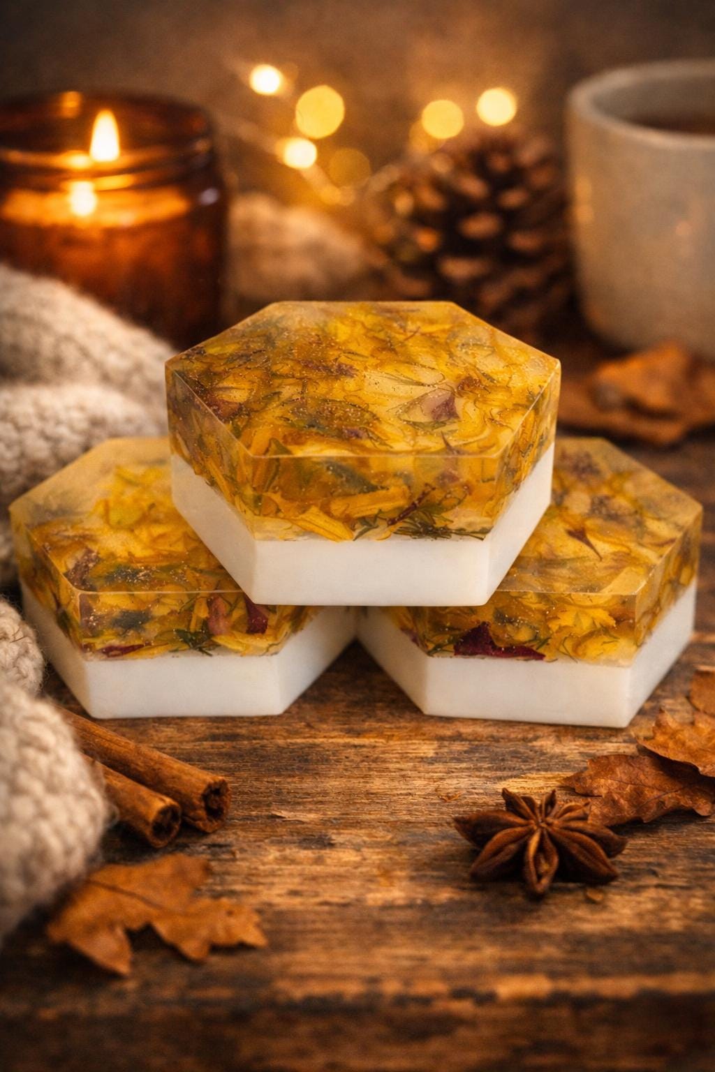 Goat Milk Wildflower Soap Bar | Botanical Calendula & Cornflower Handmade Bath Soap