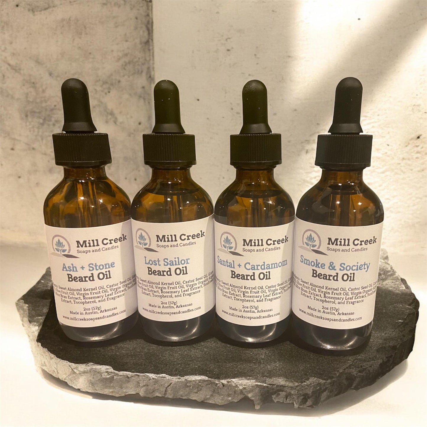 2oz Scented Beard Oil: Natural Oils, Softens & Shines