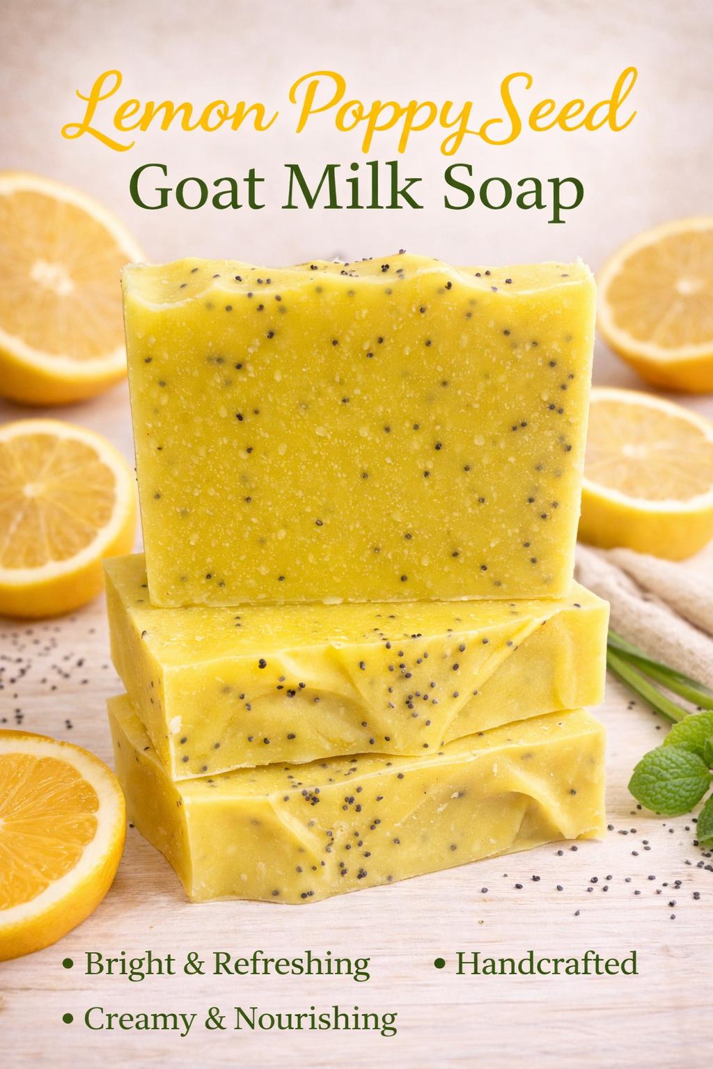Lemon Poppy Seed Goat Milk Soap